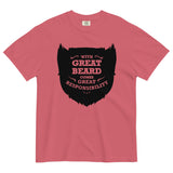 With Great Beard Comes Great Responsibility Men's Relaxed Fit Tee