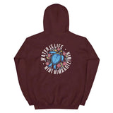 Water is life backprint Hoodie