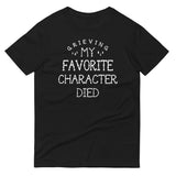 My Favorite Character Died Men's Signature Tee