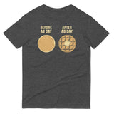Before Ab Day After Ab Day Men's Signature Tee