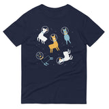 Llamas In Space Men's Signature Tee