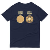 Before Ab Day After Ab Day Men's Signature Tee