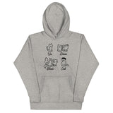 Un Deux Trois Cat Unisex Hoodie
