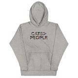 Cats>People Unisex Hoodie
