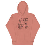 Un Deux Trois Cat Unisex Hoodie