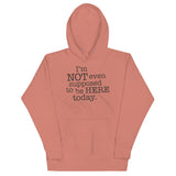 I'm Not Even Supposed To Be Here Today Unisex Hoodie