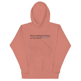 Most Intelligent Person in the World Citation Needed Unisex Hoodie