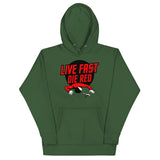 Live Fast Die Red Unisex Hoodie
