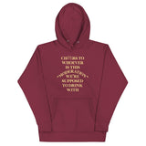 Cheers To Whoever Is This Moderation Unisex Hoodie