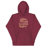 Quietly Thriving In Fictional Realms Unisex Hoodie