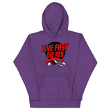 Live Fast Die Red Unisex Hoodie