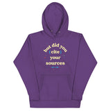 But Did You Cite Your Sources Unisex Hoodie