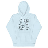 Un Deux Trois Cat Unisex Hoodie