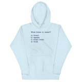 What Floats In Water? Unisex Hoodie
