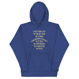Cheers To Whoever Is This Moderation Unisex Hoodie