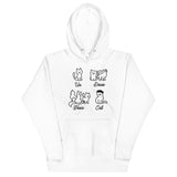 Un Deux Trois Cat Unisex Hoodie