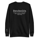Bendecida  Madre Funny Embroidered Sweatshirt