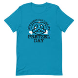 Live Every Day Like It's Pretzel Day Men's Signature Tee