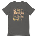 Quietly Thriving In Fictional Realms Men's Signature Tee