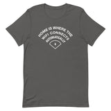 Home Is Where The WiFI Connects Automatically Men's Signature Tee
