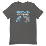 Sharks Hug With Their Mouths Men's Signature Tee