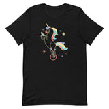 Unicycling Unicorn With Corn Men's Signature Tee