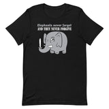 Elephants Never Forgive Men's Signature Tee