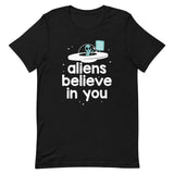 Aliens Believe In You Men's Signature Tee