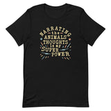 Narrating The Animals Thoughts Men's Signature Tee
