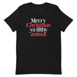Merry Christmas Ya Filthy Animal Men's Signature Tee