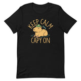Keep Calm And Capy On Men's Signature Tee