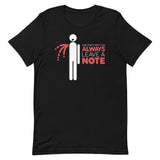 Always Leave A Note Men's Signature Tee