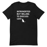 Introverted But Willing To Discuss Cats Men's Signature Tee