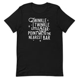 Point Me To The Nearest Bar Men's Signature Tee