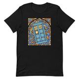 Stained Glass Police Box Men's Signature Tee