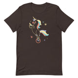 Unicycling Unicorn With Corn Men's Signature Tee