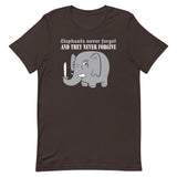 Elephants Never Forgive Men's Signature Tee