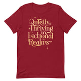 Quietly Thriving In Fictional Realms Men's Signature Tee