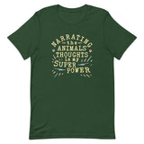 Narrating The Animals Thoughts Men's Signature Tee