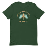 My Weekends Are In Tents Men's Signature Tee