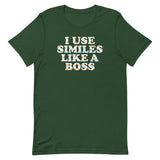 I Use Similes Like A Boss Men's Signature Tee