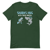 Sharks Hug With Their Mouths Men's Signature Tee