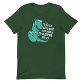 T-Rex Skipped Too Many Arm Days Men's Signature Tee