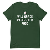 Will Grade Papers For Food Men's Signature Tee