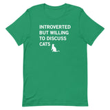 Introverted But Willing To Discuss Cats Men's Signature Tee