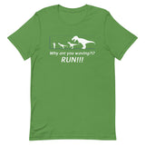 Why Are You Waving? Run! Men's Signature Tee