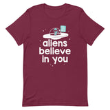Aliens Believe In You Men's Signature Tee