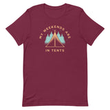 My Weekends Are In Tents Men's Signature Tee