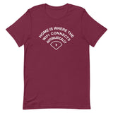Home Is Where The WiFI Connects Automatically Men's Signature Tee