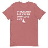 Introverted But Willing To Discuss Cats Men's Signature Tee
